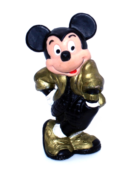 Micky Maus (Mickey Mouse) Kunststoff Figur im Disco-Outfit von Bullyland